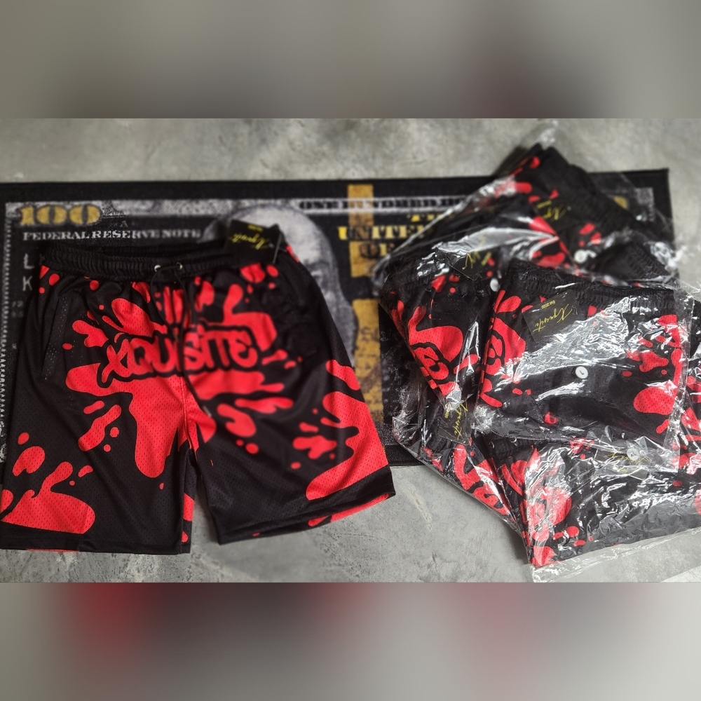 Xquisite "Paint Splatter" Shorts. Brand new.  Multiple sizes